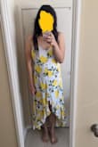 It is a little too tight at the top so I'm returning. It feels kind of ok while standing, however when I sit down I have some trouble breathing. I'm normally an XL with Lulus while an L with most other brands (Gap, AE, mall brands). It looks cute though, but I'd recommend ordering a size up if possible (unfortunately XL is as big as Lulus will go). I think Lulus sizing has gotten a bit smaller this past 2 years (since COVID started) as I never had much issues with Lulus before the pandemic. In the past Lulus dresses always had room to breathe, however I've had some size problems in a few recent orders. Lulus could have added 1/2-1 inch more fabric to the top or at least added some stretch to the fabric, and I think it would have been perfect. - Sunny W.