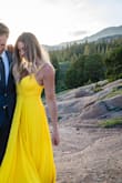 I eloped in this dress.  The yellow color is amazing! Super flowy & comfortable. - Jamie S.
