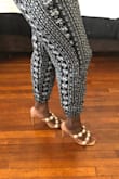 I really liked these and was shocked that they were true to size in length because I usually size up in heels due to flat feet. Unfortunately, these just don't provide enough width support for me; they felt loose and a little wobbly so I will be returning. - Jennifer P.