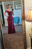 The material is high quality and I loved the neckline. The dress was an inch longer than I would have liked though. - Joanna C.
