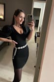 The belt is beautiful to dress up any attire with! - Silva G.