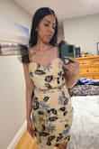 It's a beautiful dress and I plan to wear it one day. But it's too cream color for my skin tone. - Julia M.