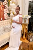 Perfect amount of stretch for my baby bump. I'm usually a small but Ordered a M. - Tasha A.
