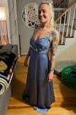 The material is super delicate but has just enough shine. Fit like a glove besides being a little long but I usually expect that. Straps are adjustable which is a plus! - Chelsea W.