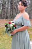This dress worked out perfectly for my friend's early spring wedding. The fabric is heavier than expected which was a plus for me and I liked the "cold shoulder" flutter sleeve a lot more than I thought I would. I got lots of compliments and felt great all day!
Like most other Lulu's dresses, it needed to be hemmed (even with a 3.5-inch heel). I originally ordered according to my measurements, which was an XL. It was very loose in the top and armholes. I exchanged for a large which was a much better fit in the chest, but expectedly a little tighter in the waist. - Sarah W.