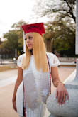 I wore this dress for my grad pics and loved it. There's no stretch and it's tight-fitting but it looks so good. - Bryanna G.