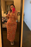 Save your money and do not buy this. I ordered a medium, and the top was too big and the bottom was slightly too small an thus it poofed up and made my hips look square, opposed to the hourglass figure I have. It is an awful length for someone 5'4. The material is itchy and not comfortable. I fully regret buying this. - Marissa C.