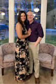 Bought this dress for a spring wedding, and got tons of compliments. Beautiful floral pattern, fits well. Bought a medium but maybe could have sized down having a smaller bust. I had to hem it but otherwise loved it and will wear it again! - Melanie S.