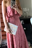 This dress is exactly what I was looking for.  Going to a wedding in May and wanted something sweet and pretty.  I found it ran true to size although others say it ran small.  It fit like a glove.  Added a picture but ignore the wrinkles, this is right out of the package.  I'm 5'2" 104lbs and ordered an XS. Great for all ages too!! - Tanya C.