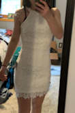 I ordered this as a graduation dress for under my gown. I'm typically in between an xs and a small. I ordered a small to begin with and it was a little loose at the top. I exchanged it for an xs and they had it shipped out immediately! Definitely recommend Lulus. - Morgan G.