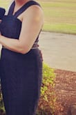 Absolutely love this dress! I was worried about the quality but once I got it I had no worries. Strapless bra worked just fine with it. The length was perfect. I did have to get it tailored in at the bust a little bit and the zipper would come undone a little throughout the night, but I can get that fixed. I still loved the dress. - Tanya Y.