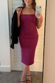 This dress fit perfectly for a wedding I attended in Carmel by the Sea. I was impressed with the material and felt comfortable all evening. So happy with this purchase. - Emily B.