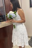 Beautiful, delicate yet practical dress. It has pockets! It is well made. Runs a little big to me. - Wanda M.