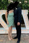 I ordered both the sage green and dusty pink in medium and I couldn't zip the pink one all the way up! It def runs smaller than the green.  The sage green fit like a glove! Wore it to a wedding and was so comfortable in it all night. - Bianca G.