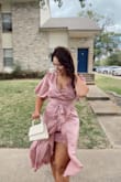 Absolutely loved everything about this dress! Wore it to an April wedding and got so many compliments. The color is so pretty and the material is very soft! Fits amazingly and is so flattering. So so so happy with my purchase! - Brianna G.