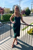 I got so many compliments on this dress! The color is beautiful and it fits well. The dress runs a little bit small (I usually wear a Medium for Lulus dresses and needed a large) but the length is perfect, especially for someone tall. - Kiernan M.