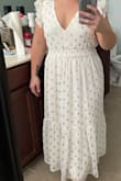 Perfect for my rehearsal dinner. Fits a little loose but I'm expecting it will shrink a little when washed. I am pretty short and still happy with where this lands. Feels like good quality and not see thru! Definitely recommend! - LaChae S.