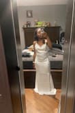 The dress was absolutely beautiful,it just wasn't the dress I'd personally pictured it to be. It did run on the long end as well. - Tatyanne J.