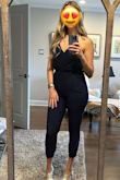 I don't usually like how jumpsuits fit, but I figured I'd give this one a shot and I'm so glad I did! It's comfortable, fit perfectly, and is so cute! - Leah B.