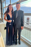 Absolutely loved this dress for a formal wedding in NYC. Gorgeous color, great quality and fit perfectly. I went by the model's dimensions and ended up ordering an XS which was the perfect size. I am not overly busty so I could see that being a little revealing otherwise. I did use dress tape on the top just so there weren't any potential exposure accidents. So many compliments all night and I would def recommend! - Amelia S.