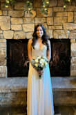 Wore this for our mountain wedding with a white Shaw. It was so beautiful. I did have to get it hemmed and the straps shortened but everything else was perfect. - Bianca F.