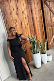 The dress was perfect for a wedding I attended. The quality was very good! It was comfortable and elegant at the same time. I did have to get the bottom of the dress hemmed because I am not that tall, which was fine! Can't wait to wear it again. Very pleased! - Shaelyn J.