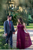 This dress looks great on! The flowy material helps hide some of the COVID weight too, haha. I'm short, so I'll need to get it altered. Beautiful color. I used these for my engagement pictures and received so many compliments. - Crystal M.