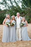 This dress was a great price and fit all of us bridesmaids. I am tall and it was long enough for me, but others did have to get theirs shortened. - Taylor R.
