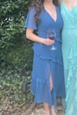 Beautiful dress and fits just right in all the right places. - Cari B.