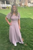We had to get it hemmed, but my daughter looked gorgeous at the prom! - Jennifer C.