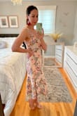 This dress is very well made, the fabric is unique and the colors are flattering. I love the tie-back detail, sexy in the back, and lady-like from the front. This dress is versatile and I think it would look good on various sizes. And I don't have to wear a bra, the support from the ties is pretty secure. See how I styled it @thestylestrudel - Sonja B.