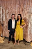 The dress is a bit tight at the waist (no stretch) but I like that it accentuates the waist, since the dress is flowy. I got an XL for reference, I am 5,5 and 180 - Jessica
