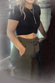 This top is really cute. It is fitted and not stretchy, so I needed to return a S for a M. - Colleen C.
