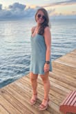 Top runs large, but if I got a small, it probably would have been too short. Got lots of compliments still. Definitely happy with it! - Kimberly D.
