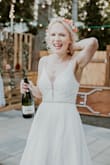 This was the perfect dress for my backyard wedding last May. I felt more beautiful than I have ever felt in my life in this dress and with the other finishing touches. - Andrea L.