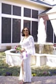 Beautiful dress. We had a small virtual wedding, I didn't walk the aisle so we didn't use the "train" part of it. I loved it. Perfect for us. Thanks - Crystal P.