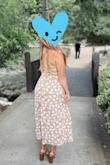 I loved this dress for an outdoor spring/summer wedding! It ended up being perfect for the garden party vibe! My only complaint (and there is nothing to do about this) is that the back tie up is hard if you have a bigger bust - you need to tie the back tight enough to hold up the front and it ended up being a little uncomfortable for me, as I wanted a little more coverage in the front! Other than that, beautiful dress! - Hailley W.