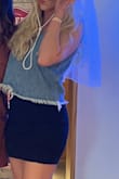 I love this skirt! I bought it for my bachelorette weekend and it was so comfy and cute! It didn't rise or anything. I want more colors now! - Gabrielle K.