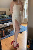 It's so perfect! It fits super well and the quality is good. It's not super see-through which is also nice. It's perfect for my college graduation! - Abigail M.