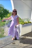 I fall in love with my Lulus dress. The lavender color and the style made the perfect outfit for this special occasion. - Alejandra P.