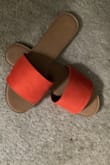 I have my eye on 2 deep orange dresses and I know these Lulus sliders will complete the outfit
They are also comfortable! - Susan T.