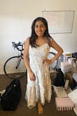 This dress was flattering :) It is somewhat a bit see-through though. - Emily S.