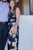 Fits well and is comfortable! Maybe I'm just not used to this dress style, but one thing I'd recommend is to wear some spandex under because when I sat down for the wedding ceremony I wore the dress to it was a bit risqué! But otherwise very pretty dress and very flattering! - Dana O.