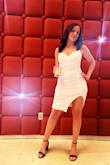 This dress was comfortable. It's stretchy and flattering I wore this during my bachelorette party. - Alyssa C.