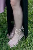 These shoes look great. Maybe I didn't have the straps tied right but they weren't very sturdy and could shift off my feet if I wasn't careful. For the price I think the quality is right. - Melissa S.