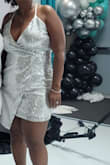 Love the fabric, the style and the fit. The only thing I wish the straps was adjustable. Beautiful dress! - Laure B.