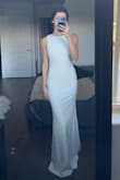 I love this dress! The quality is super great and the fit is true to size, it's a tiny bit big on the armpits but not noticeable. I bought this for pre-bridal events and I'm very excited to wear it! - Ashley J.