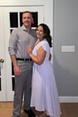 Bought it for my parents anniversary party and got so many compliments! Beware if you're blessed with a chest or are broad shouldered, it may be a little low cut. Super cute though! - Cassandra P.