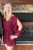 All of my girlfriends love Lulus and always buy their dresses for going out from you guys! I finally gave it a chance and I absolutely love this classy romper! The fabric is perfect, it's made extremely well& I love how it fastens& It's easy to get out of. The color really pops especially if you are a blonde! And the length is perfect to show off how hard we work out at the gym! I would highly recommend this romper for nice classy dinners in warm climates! - Charissa M.