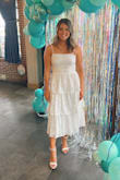 I love this dress. Very true to size, fit perfectly and was So so comfortable. Made me feel flirty and beautiful at my bridal shower! - Michelle M.
